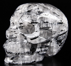 Mar 7, 2015 ACSAD (A Crystal Skull a Day) - Aegis - Tourmaline Quartz Carved Crystal Skull Sculpture