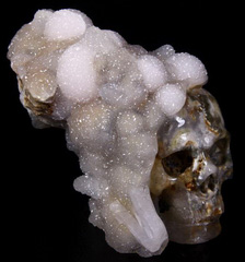 4.8" Quartz Rock Crystal Carved Crystal Skull