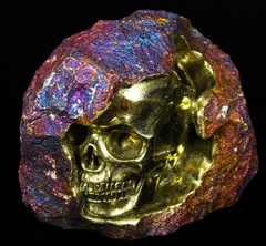 Oct 12, 2014 ACSAD (A Crystal Skull a Day) - At the End of the Rainbow - Bornite Carved Crystal Skull Sculpture