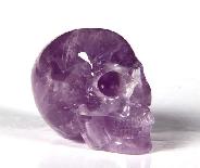 1.4" Amethyst Carved Crystal Skull, Realistic