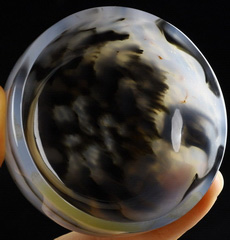 2.4" Premium Brazilian Agate Carved Crystal Bowl, Crystal Healing