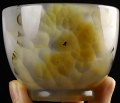 2.9" Premium Brazilian Agate Carved Crystal Cup, Crystal Healing