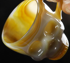 2.7" Premium Brazilian Agate Carved Crystal Cup, Crystal Healing