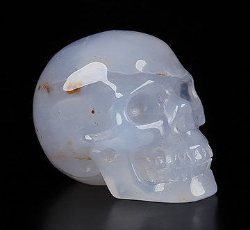 1.1" Agate Carved Crystal Skull,Realistic, Crystal Healing