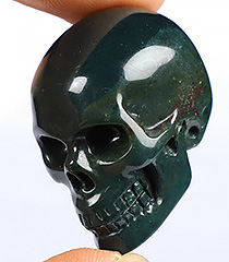 1.2" Indian Agate Carved Crystal skull,Realistic, Crystal Healing