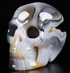 2.0" Premium Brazilian Agate Carved Crystal skull,Realistic, Crystal Healing