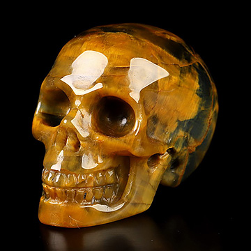 1.1" New Pietersite Hand Carved Crystal Skull, Realistic, Crystal Healing