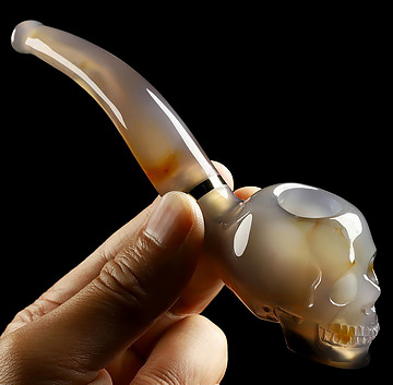 5.8" Premium Brazilian Agate Hand Carved Crystal Fine Art Sculpture, Crystal Healing