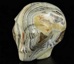 Huge 4.2" Eastern Jasper Star Being Female Alien Crystal Skull Companion Hand Carved Gemstone Fine Art Sculpture,, Reiki Healing Stone Statue