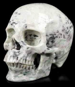 Huge 5.0" Peace Jasper Carved Crystal Skull,Super Realistic, Crystal Healing