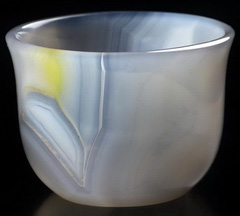2.4" Premium Brazilian Agate Carved Crystal Cup, Crystal Healing