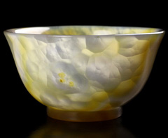 4.8" Premium Brazilian Agate Carved Crystal Bowl, Crystal Healing