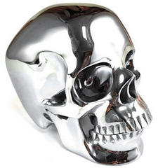 Huge 5.0" Tera-hertz Carved Crystal Skull,Super Realistic, Crystal Healing
