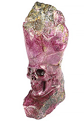 Origianl 2.9" Stichtite Carved Crystal Skull, Crystal Healing