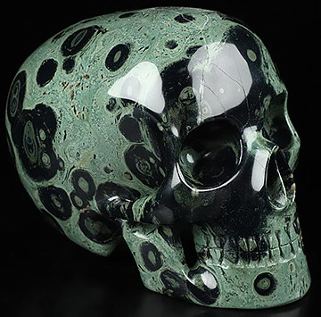 5.1" Kambaba Jasper Carved Mitchell-Hedges Crystal Skull,,Crystal Healing