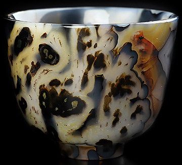 2.5" Premium Brazilian Agate Carved Crystal Cup, Crystal Healing