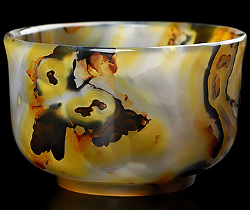 3.1" Premium Brazilian Agate Carved Crystal Cup, Crystal Healing