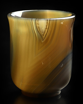 2.4" Premium Brazilian Agate Carved Crystal Cup, Crystal Healing