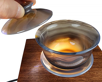 3.5" Premium Brazilian Agate Carved Crystal Cup, Crystal Healing