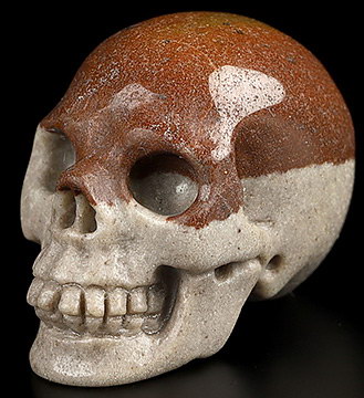 1.1" Sacred Shiva Lingam Hand Carved Crystal Skull Fine Art Sculpture, Crystal Healing
