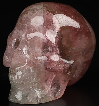Gemstone Tiny 0.9" Tourmaline Carved Crystal Skull, Realistic