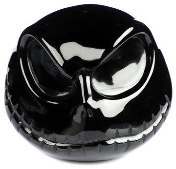 4.0" Black Obsidian Hand Carved Crystal Jack Skull Fine Art Sculpture, Crystal Healing