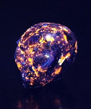 2.0" Yooperlites Star Being Female Alien Crystal Skull Companion, Hand Carved Gemstone Fine Art Sculpture, Reiki Healing Stone Statue