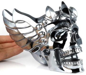 5.7" Tera-hertz Hand Carved Guardian Crystal Skull Sculpture, Crystal Healing