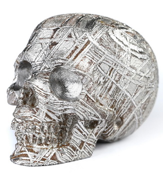 1.2" Aletai Meteorite (Armanty) Hand Carved Crystal Skull, Realistic, Crystal Healing
