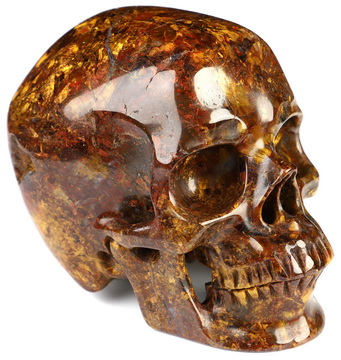 4.5" Pietersite Hand Carved Crystal Skull, Super Realistic, Crystal Healing