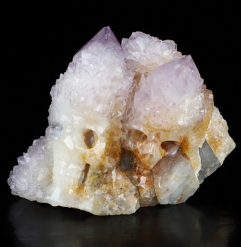 2.2" Spirit Quartz Hand Carved Crystal Skull Fine Art Sculpture, Crystal Healing