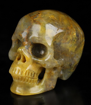 1.9" New Pietersite Hand Carved Crystal Skull, Super Realistic, Crystal Healing