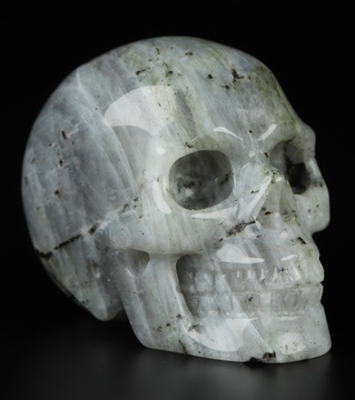 2.0" Labradorite Hand Carved Crystal Skull, Realistic, Crystal Healing