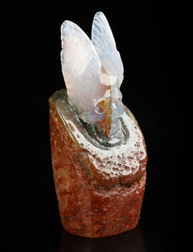 2.6" Gobi Agate Hand Carved Crystal Skull Sculpture, Crystal Healing