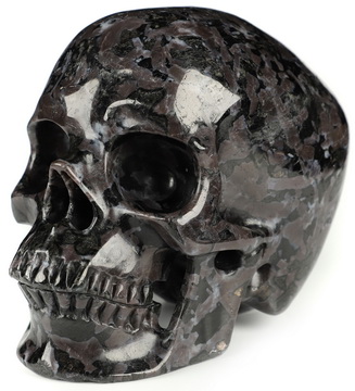 5.1" Gabbro Hand Carved Crystal Skull, Super Realistic, Crystal Healing