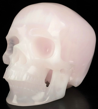 5.0" Afghanistan Jade Hand Carved Crystal Skull, Super Realistic, Crystal Healing