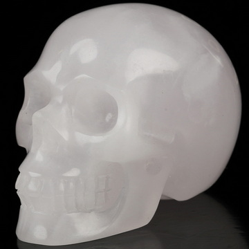 2.0" Afghanistan Jade Hand Carved Crystal Skull, Realistic, Crystal Healing
