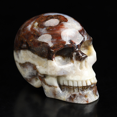 1.5" Pietersite Hand Carved Crystal Skull, Realistic, Crystal Healing