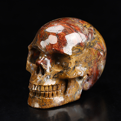1.5" Pietersite Hand Carved Crystal Skull, Realistic, Crystal Healing