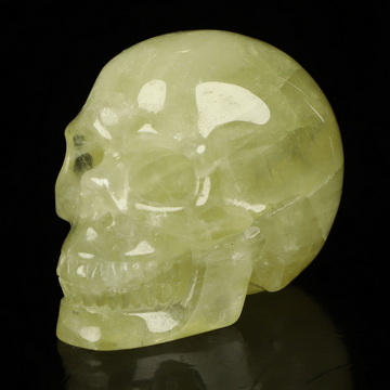 Gemstone 2.0" Citrine Hand Carved Crystal Skull, Realistic, Crystal Healing