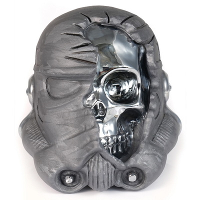 Storm Troopers - 4.9" Tera-hertz Hand Carved Crystal Skull Fine Art Sculpture, Crystal Healing