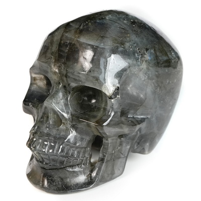 2.5" Labradorite Hand Carved Crystal Skull, Super Realistic, Crystal Healing