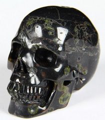 2.4" Plumite Carved Crystal Skull, Realistic