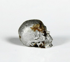 Gemstone 0.8" Meteorite Carved Crystal Skull, Super Realistic