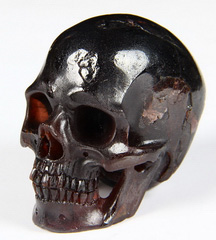Gemstone 2.0" Garnet Carved Crystal Skull, Super Realistic
