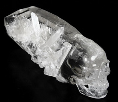 9.4LB Amazing Titan 12.4" Carved Crystal Skull with Druse, Crystal Healing