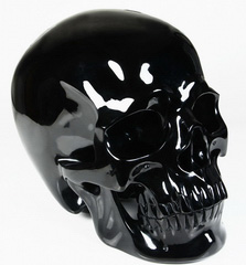 TITAN 10.5" Black Obsidian Carved Crystal Skull, Super Realistic