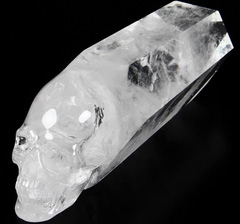 Titan 10.8" Quartz Rock Crystal Carved Crystal Skull