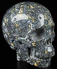 Huge 5.0" Blue Ocean Agate Carved Crystal Skull