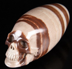 3.0" Sacred Shiva Lingam Carved Crystal Skull, Realistic